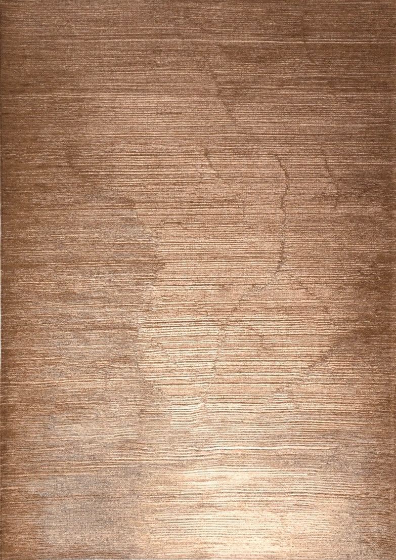Tapis Acsento Moonshadow Noisette beige noisette et brun clair, vue de dessus