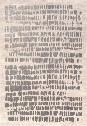 Tapis Acsento Papyrus Silver gris clair aux rangées de touches gris étain, vue de dessus