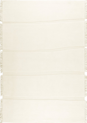 Massimo Atoll Cream tapis tufté en laine, vue de dessus