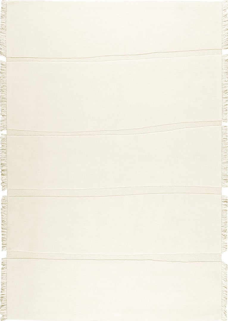 Massimo Atoll Cream tapis tufté en laine, vue de dessus