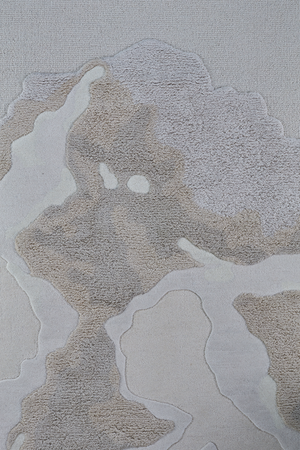 Massimo Cloud 9 Cloudy tapis en laine gris, vue de dessus