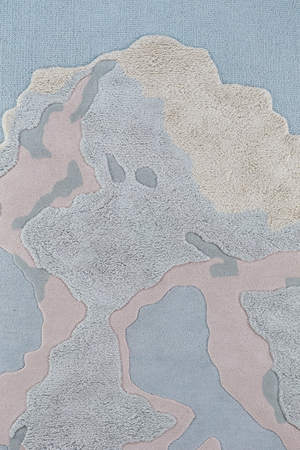 Massimo Cloud 9 Day tapis bleu clair, détail de la surface