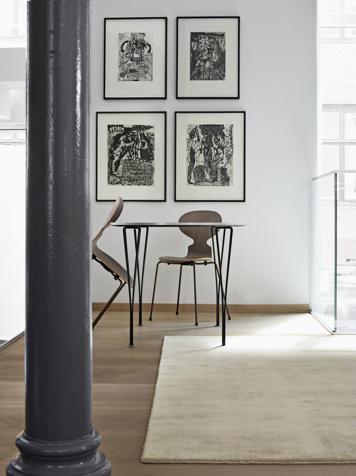 Massimo Earth Bamboo Soft Grey tapis, dans un intérieur