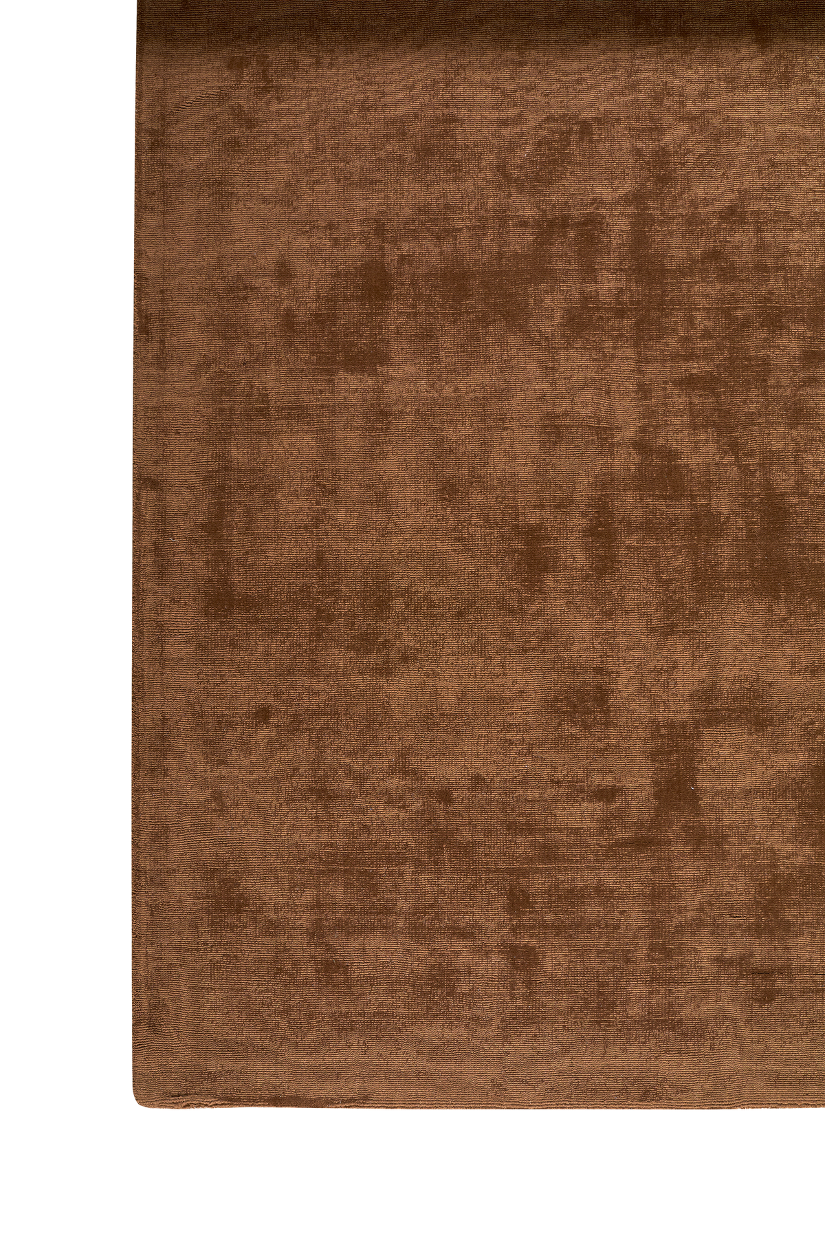 Massimo Karma Wool Dark Oak tapis cognac, détail de la surface