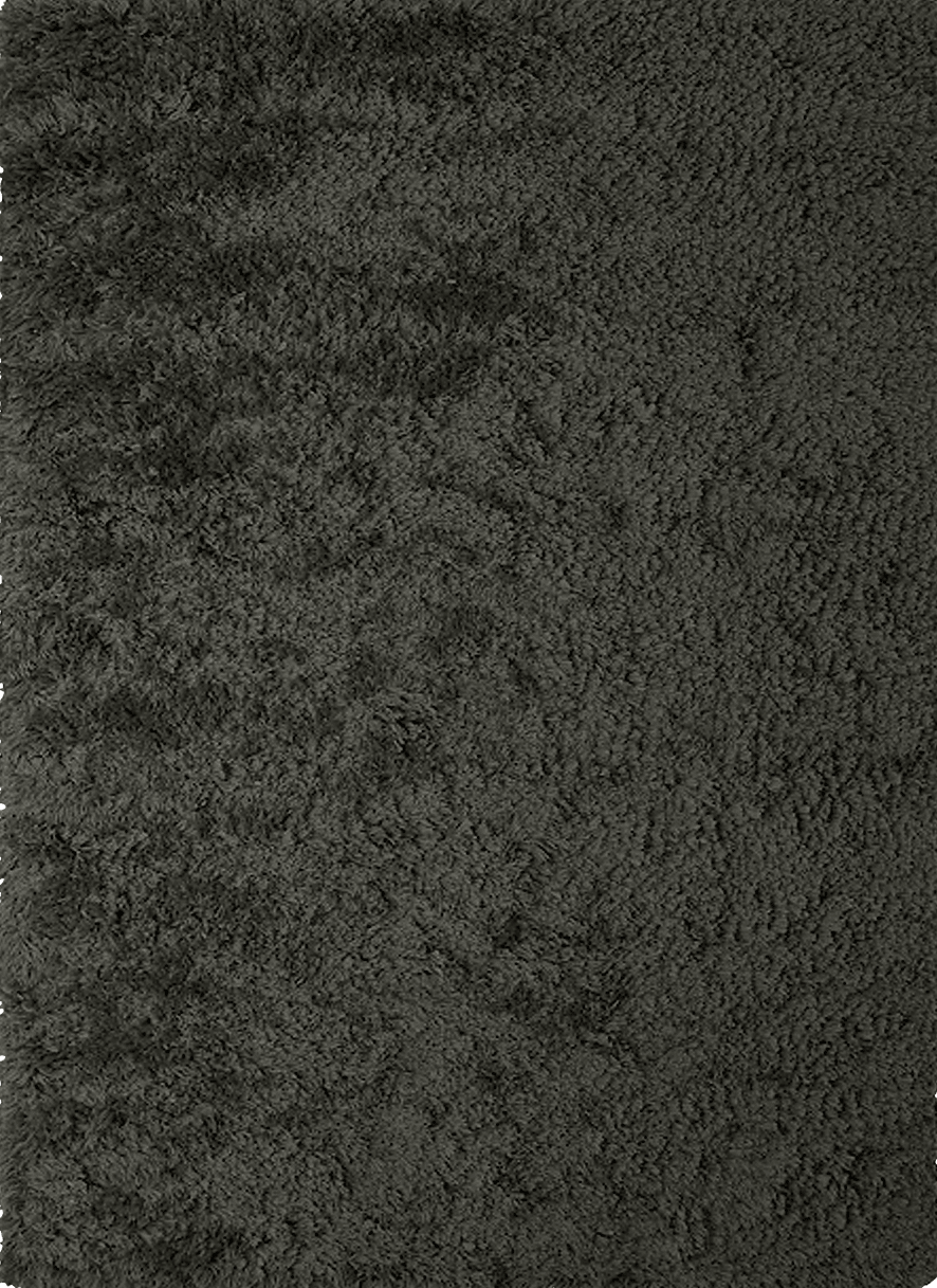 Massimo Rya Charcoal tapis à poils longs, vue de dessus
