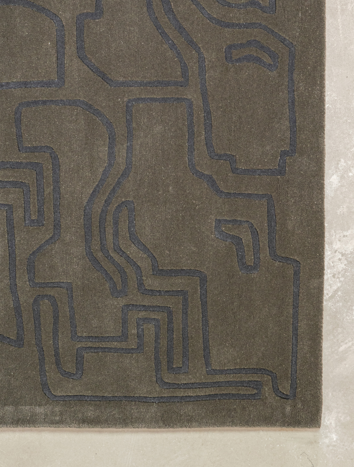 Massimo Structures 2.0 Arctic Green tapis, détail du coin