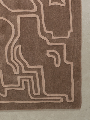 Massimo Structures 2.0 Pale Rose tapis rose, détail du coin