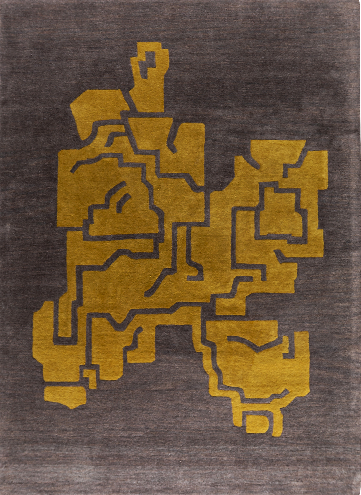 Massimo Structures Fragment 1 tapis jaune, vue de dessus