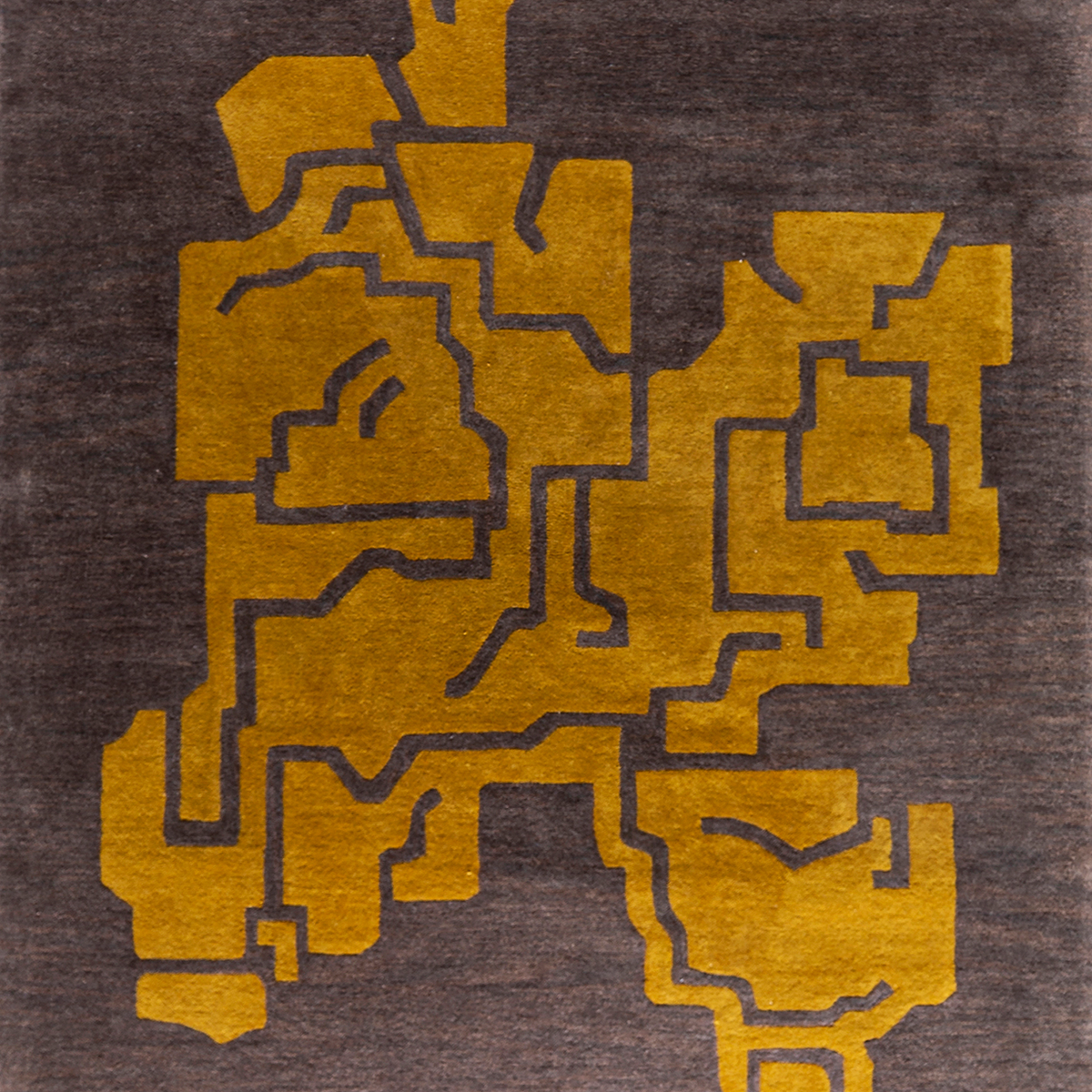 Massimo Structures Fragment 1 tapis jaune, détail de la surface