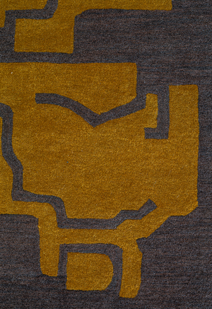 Massimo Structures Fragment 1 tapis jaune, détail du coin