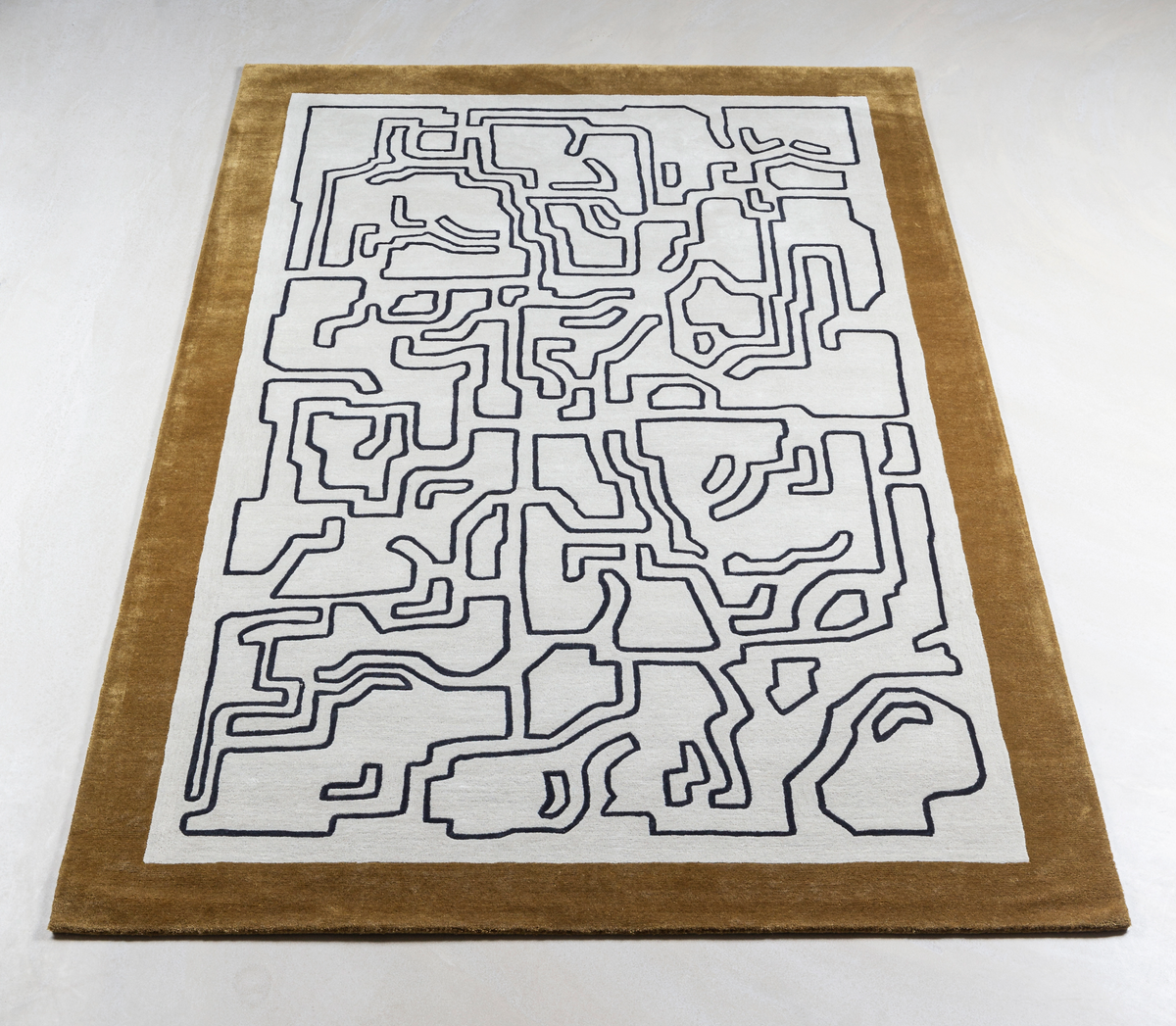 Massimo Structures Fragment 2 Border tapis, vue en perspective