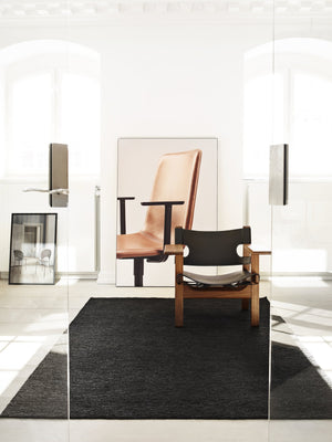 Massimo Sumace Black tapis en jute, dans un intérieur