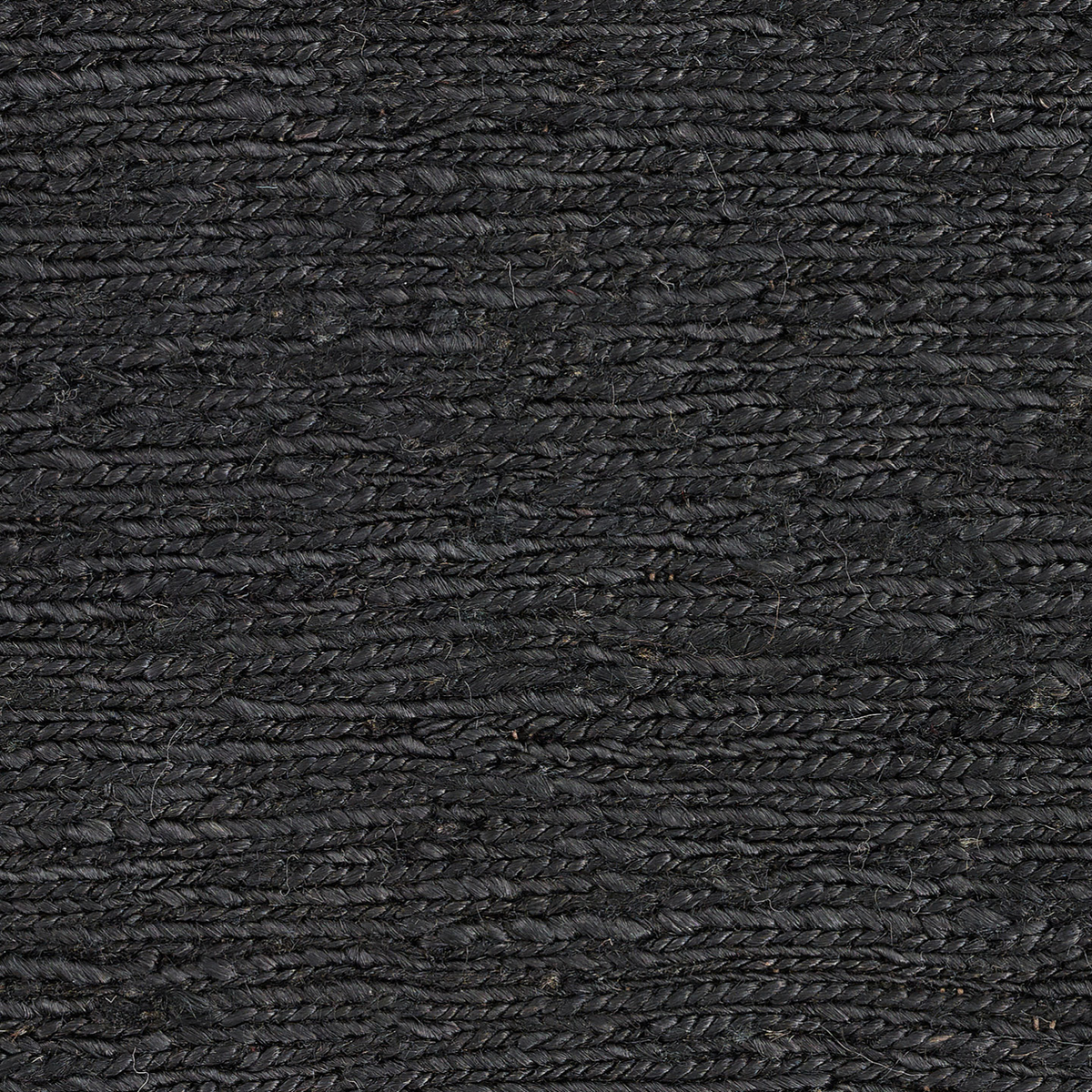 Massimo Sumace Black tapis en jute, détail de la surface